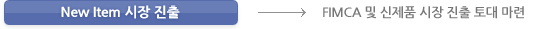 New Item 시장 진출  -> FIMCA 및 신제품 시장 진출 토대 마련